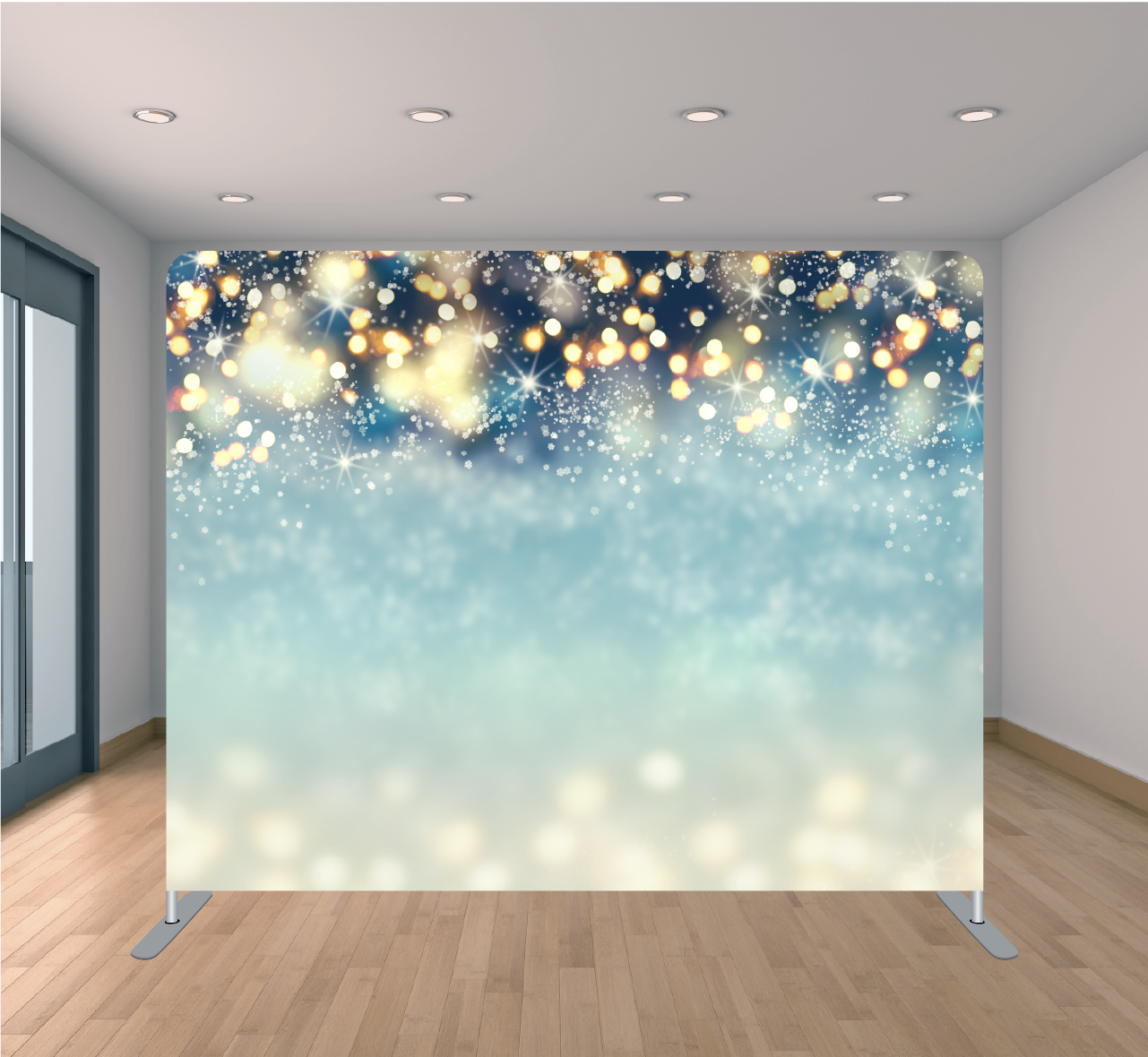 Backdrop mirror - Snow Bokeh – Enklare backdrop (bild 1)
