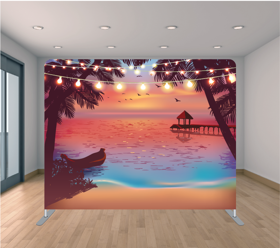 Backdrop mirror - Sunset – Enklare backdrop (bild 1)
